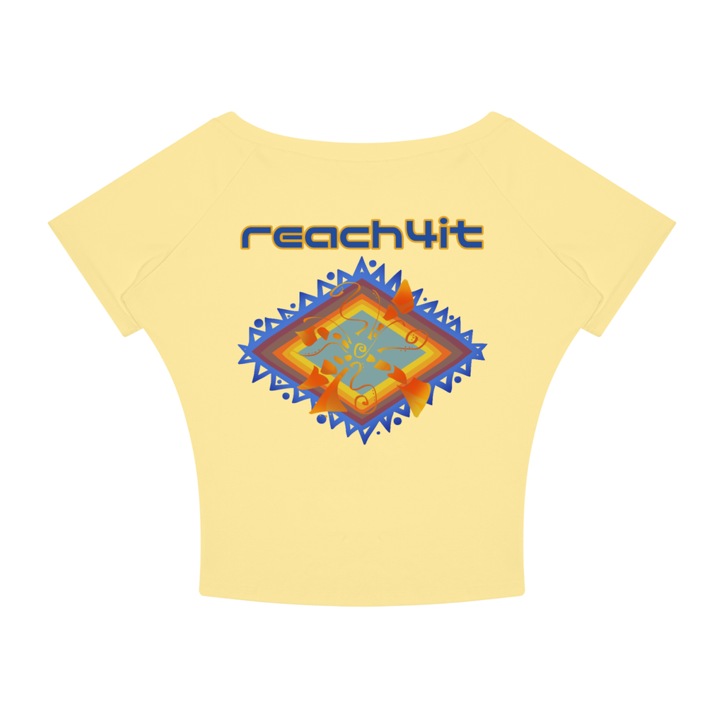 "SUNSHINE" - Women’s Boatneck Raglan Tee