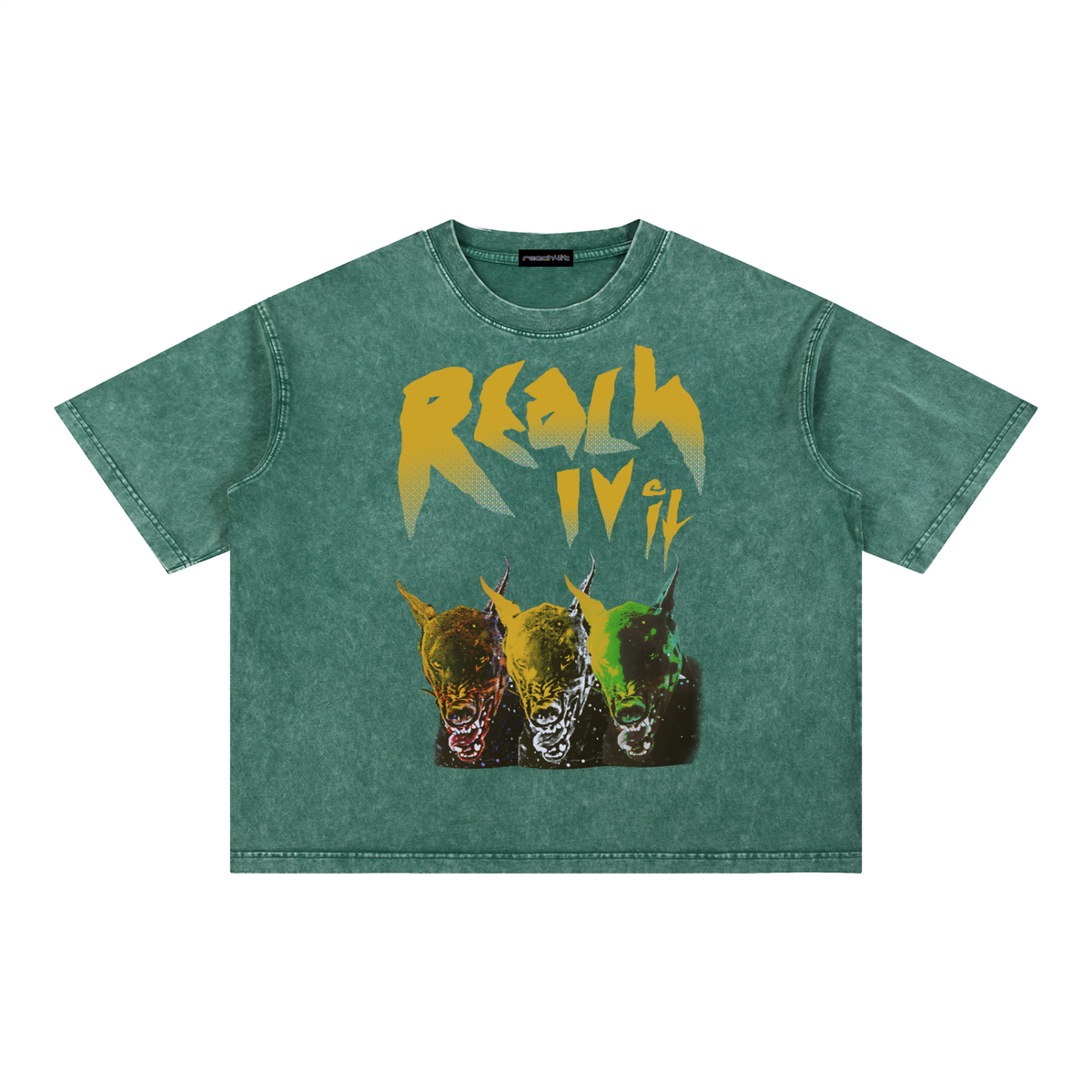 "FERAL" Snow wash T