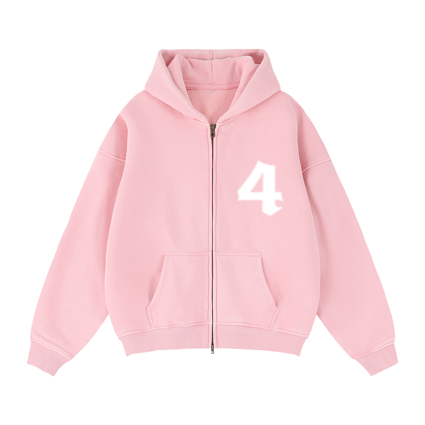 DOPE MONKEY - Zip-Thru Boxy Hoodie