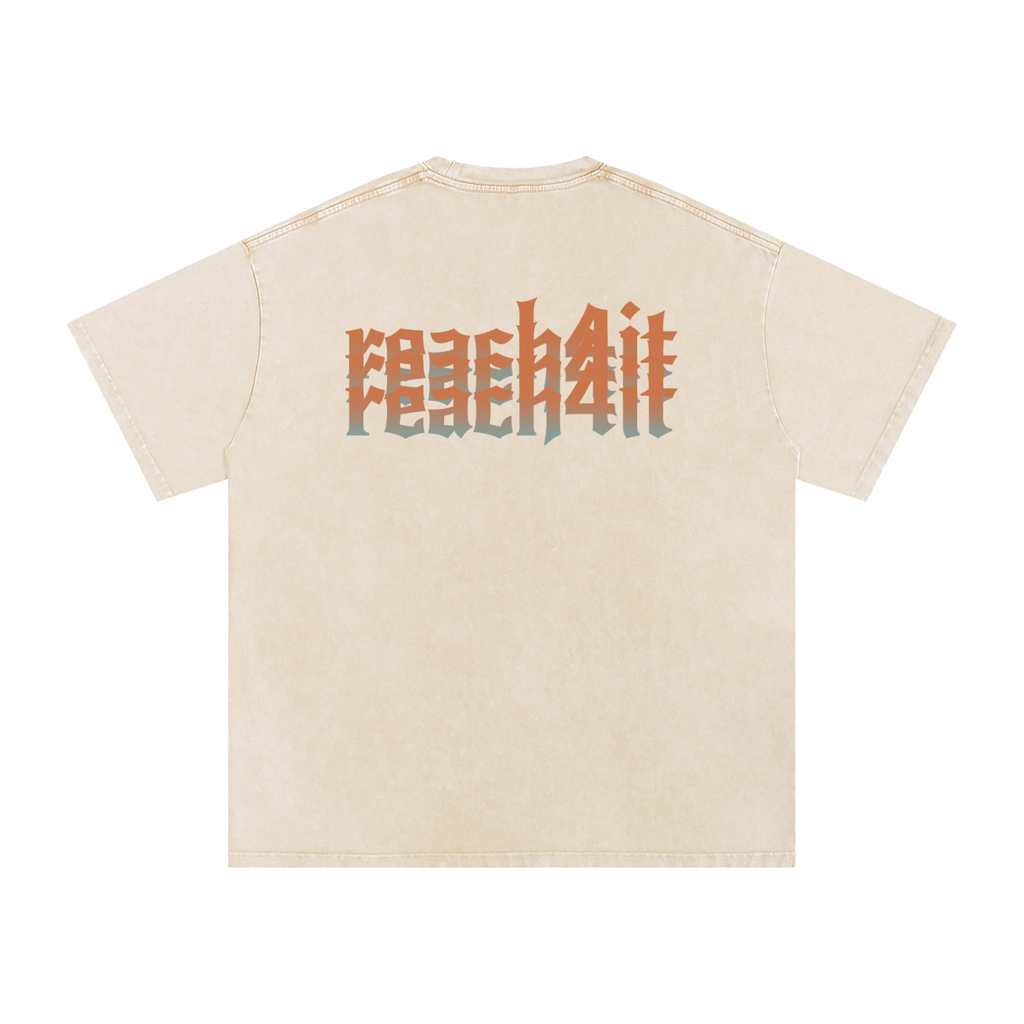 REACH4IT OMBRE TIGER SHIRT - Snow Washed T-Shirt