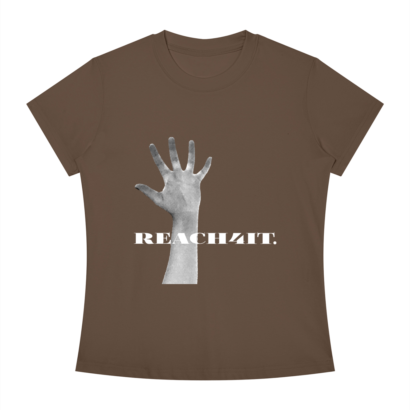 "REACHING" - REACH4IT women's slimfit crew, graphic t