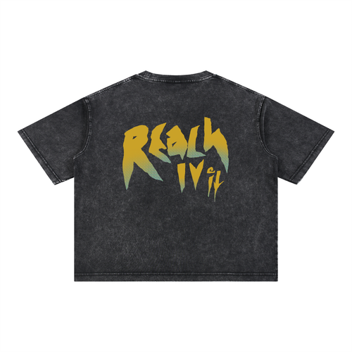 "FERAL" Snow wash T