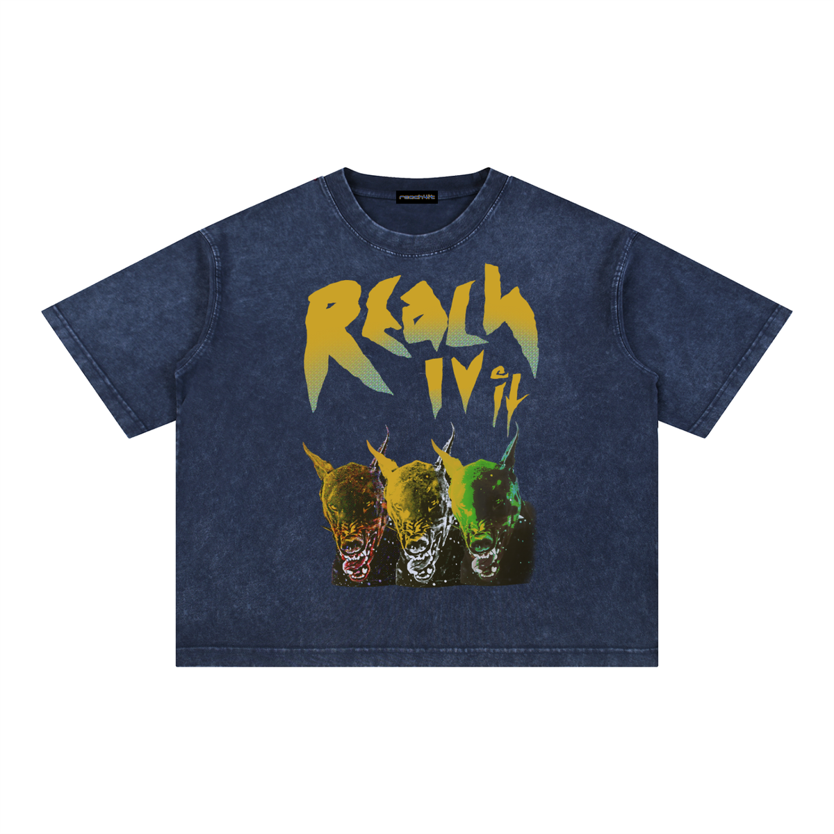 "FERAL" Snow wash T
