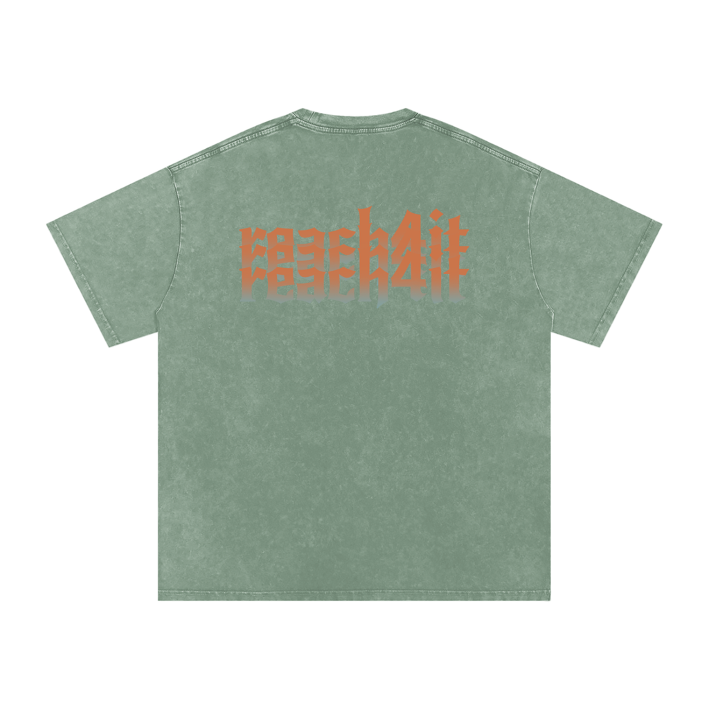REACH4IT OMBRE TIGER SHIRT - Snow Washed T-Shirt