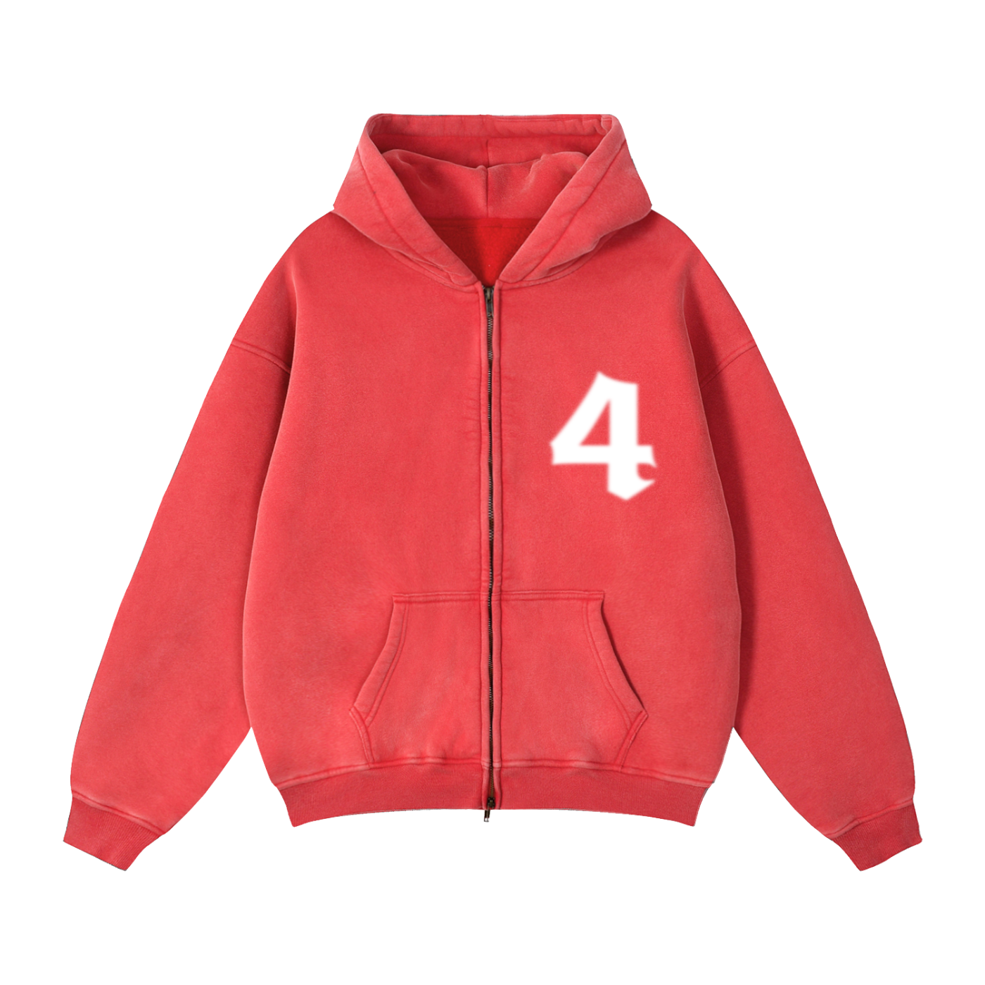 DOPE MONKEY - Zip-Thru Boxy Hoodie