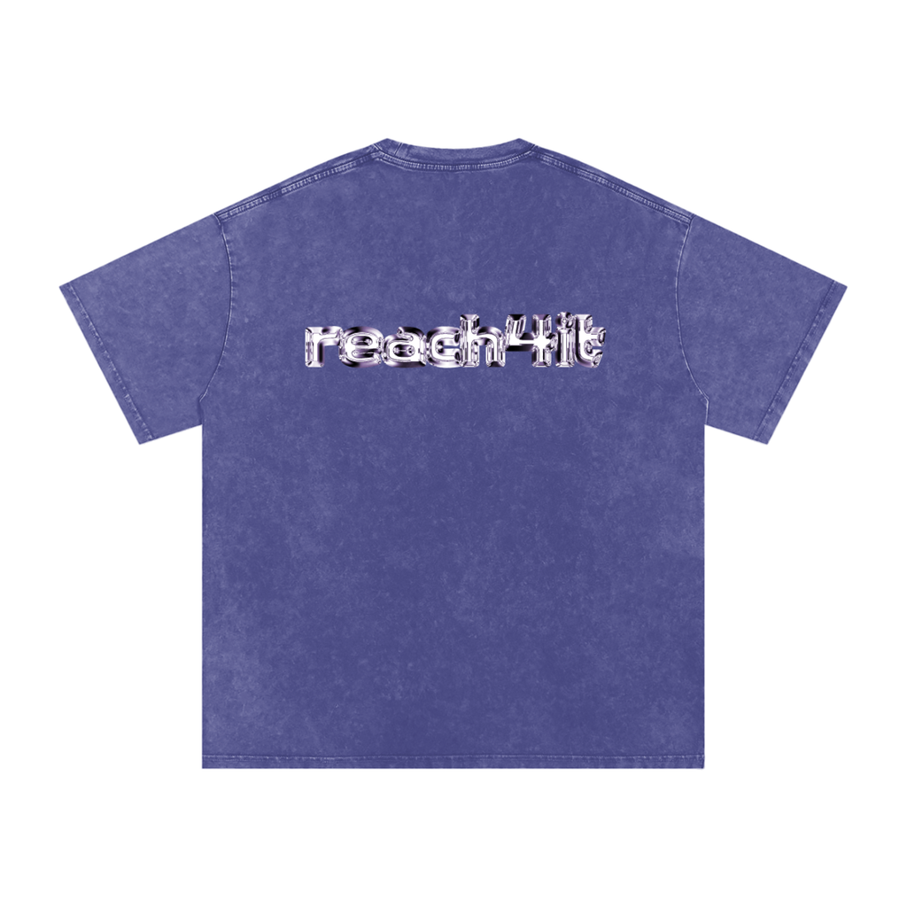 "THE FUTURE AWAITS"- Snow Washed Baggy T-Shirt.