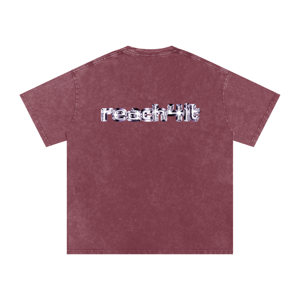 "THE FUTURE AWAITS"- Snow Washed Baggy T-Shirt.