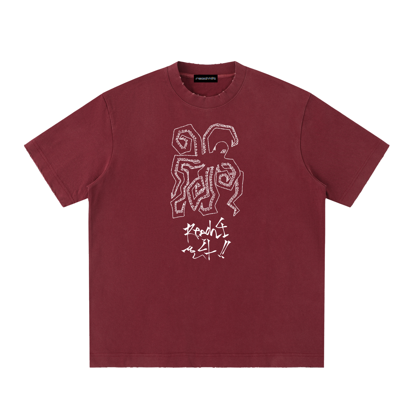 OCTOPUS - Heavyweight Vintage Washed Frayed T-Shirt