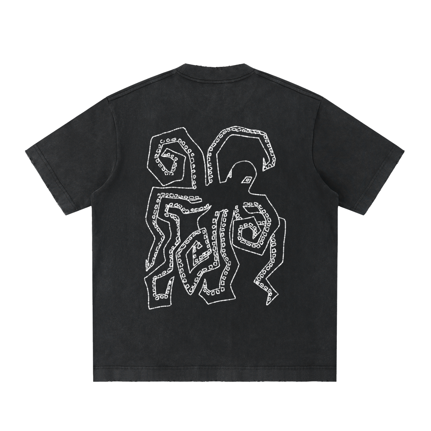 OCTOPUS - Heavyweight Vintage Washed Frayed T-Shirt