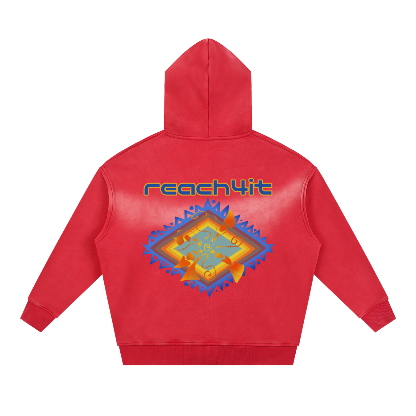 "SUNSHINE" - REACH4IT Sunfade Two-way Zipper Boxy Hoodie