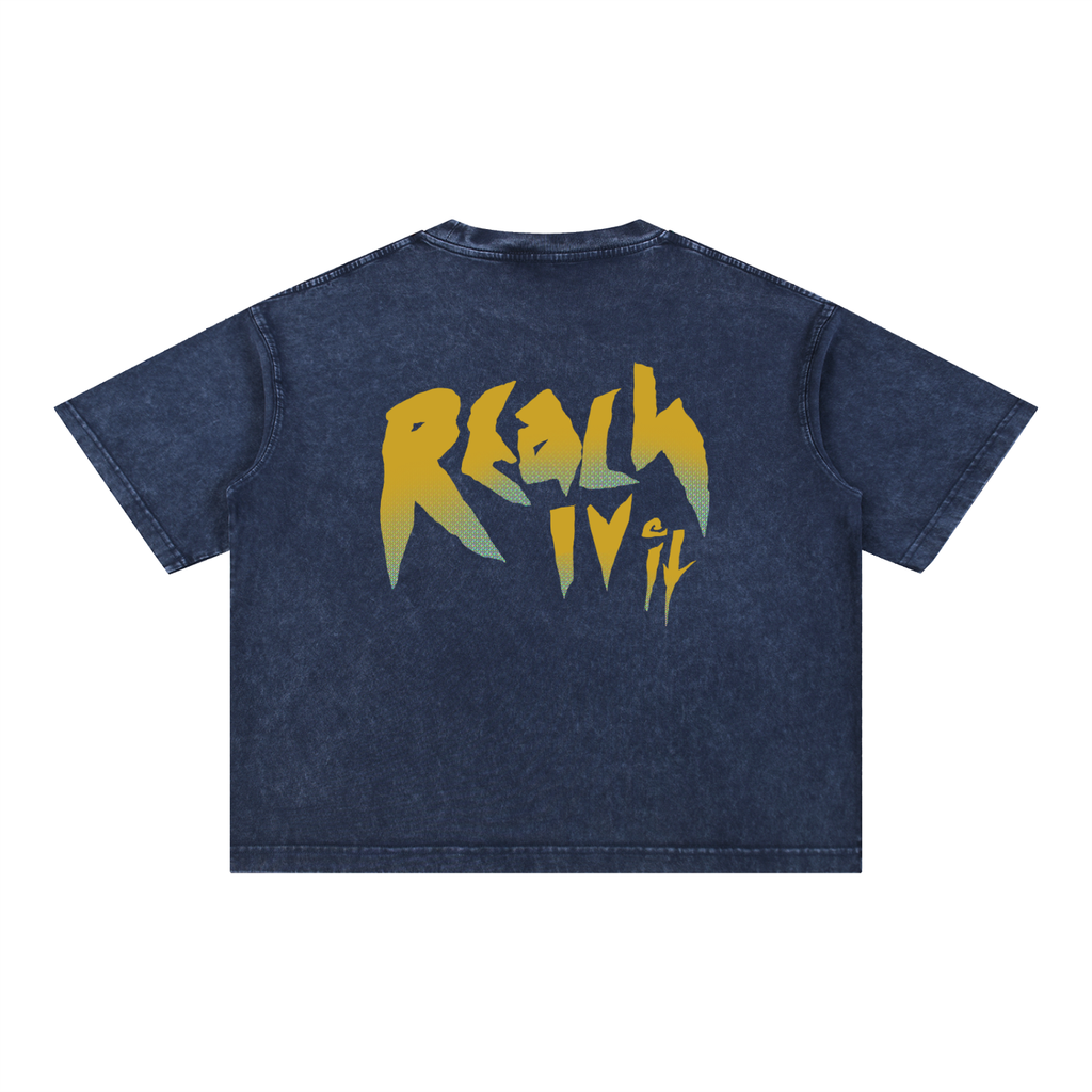 "FERAL" Snow wash T