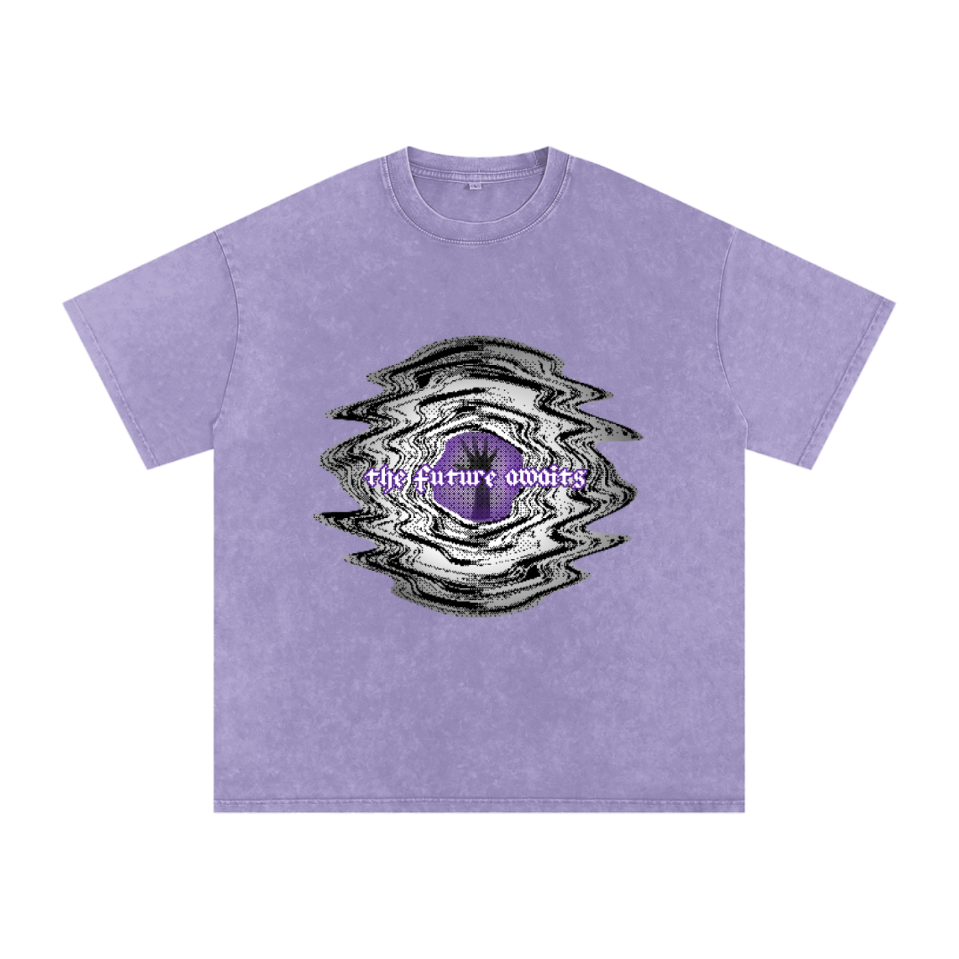"THE FUTURE AWAITS"- Snow Washed Baggy T-Shirt.