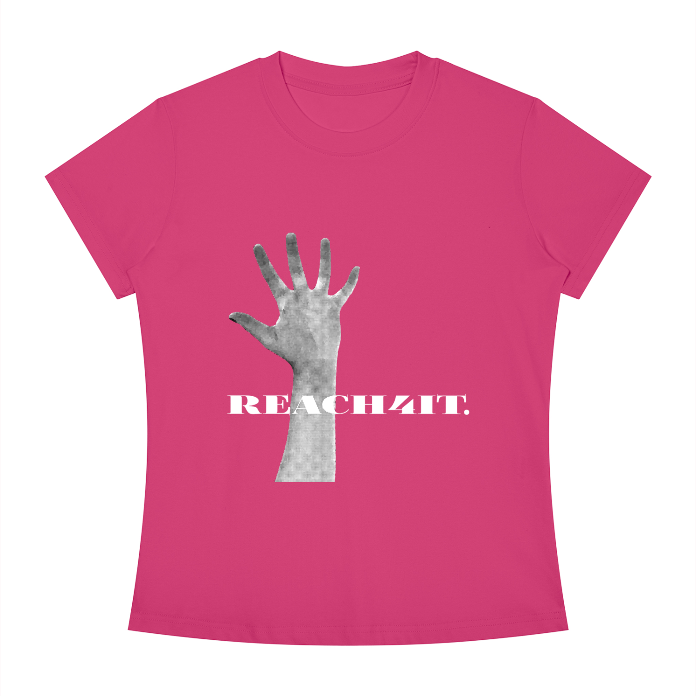 "REACHING" - REACH4IT women's slimfit crew, graphic t