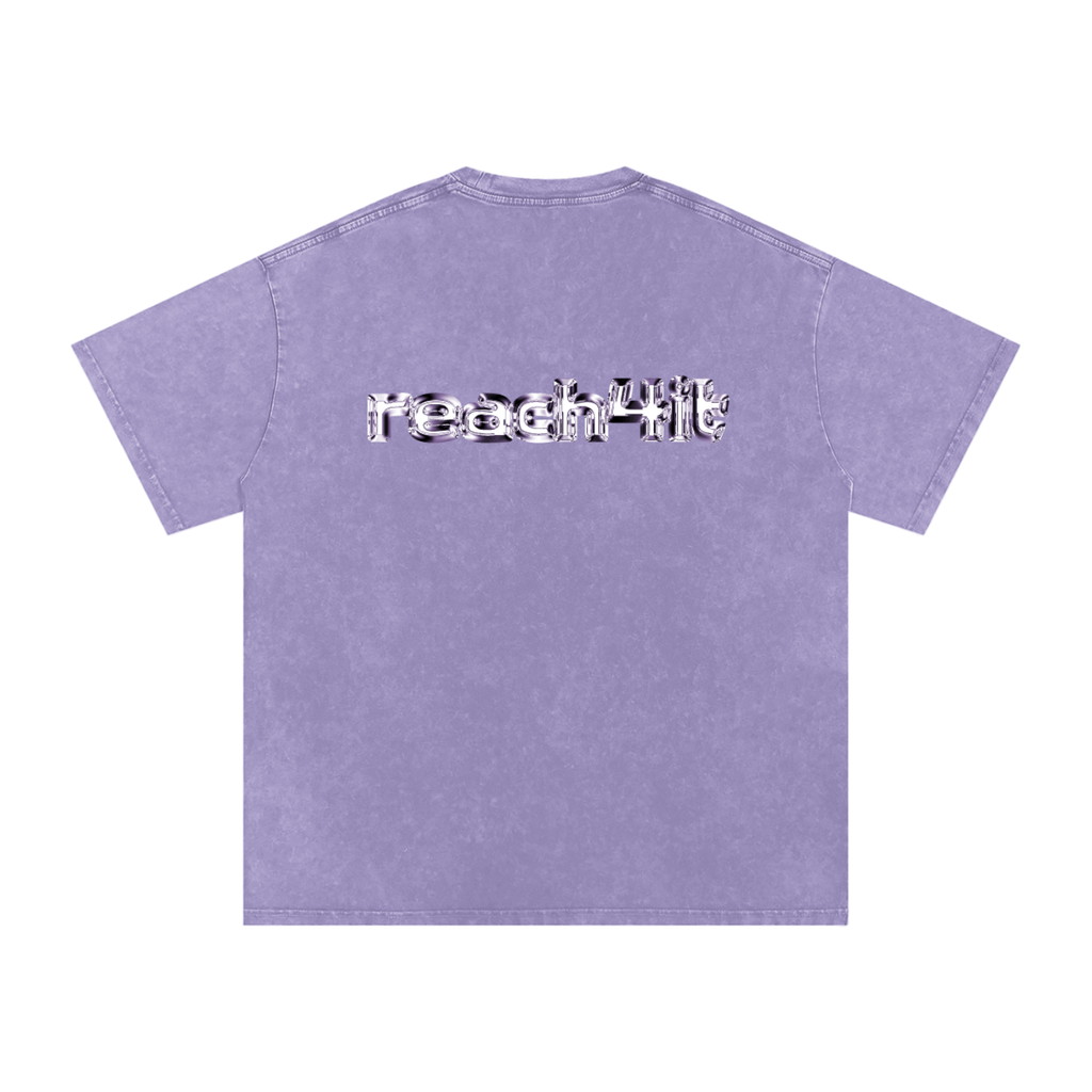 "THE FUTURE AWAITS"- Snow Washed Baggy T-Shirt.