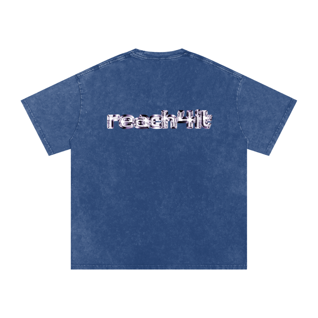 "THE FUTURE AWAITS"- Snow Washed Baggy T-Shirt.