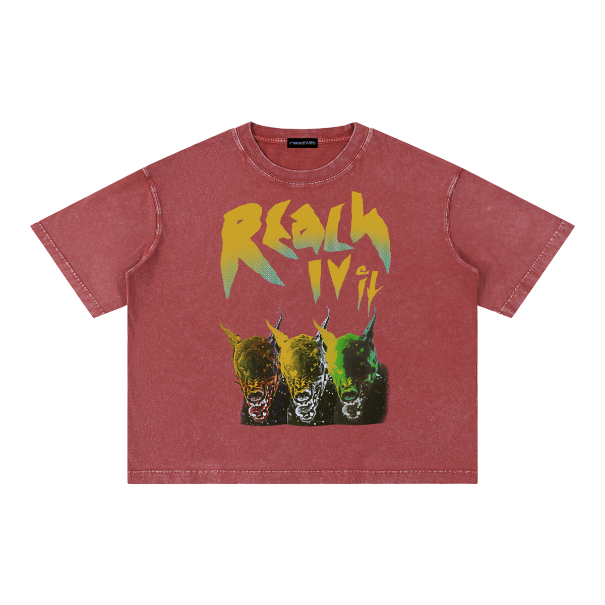 "FERAL" Snow wash T