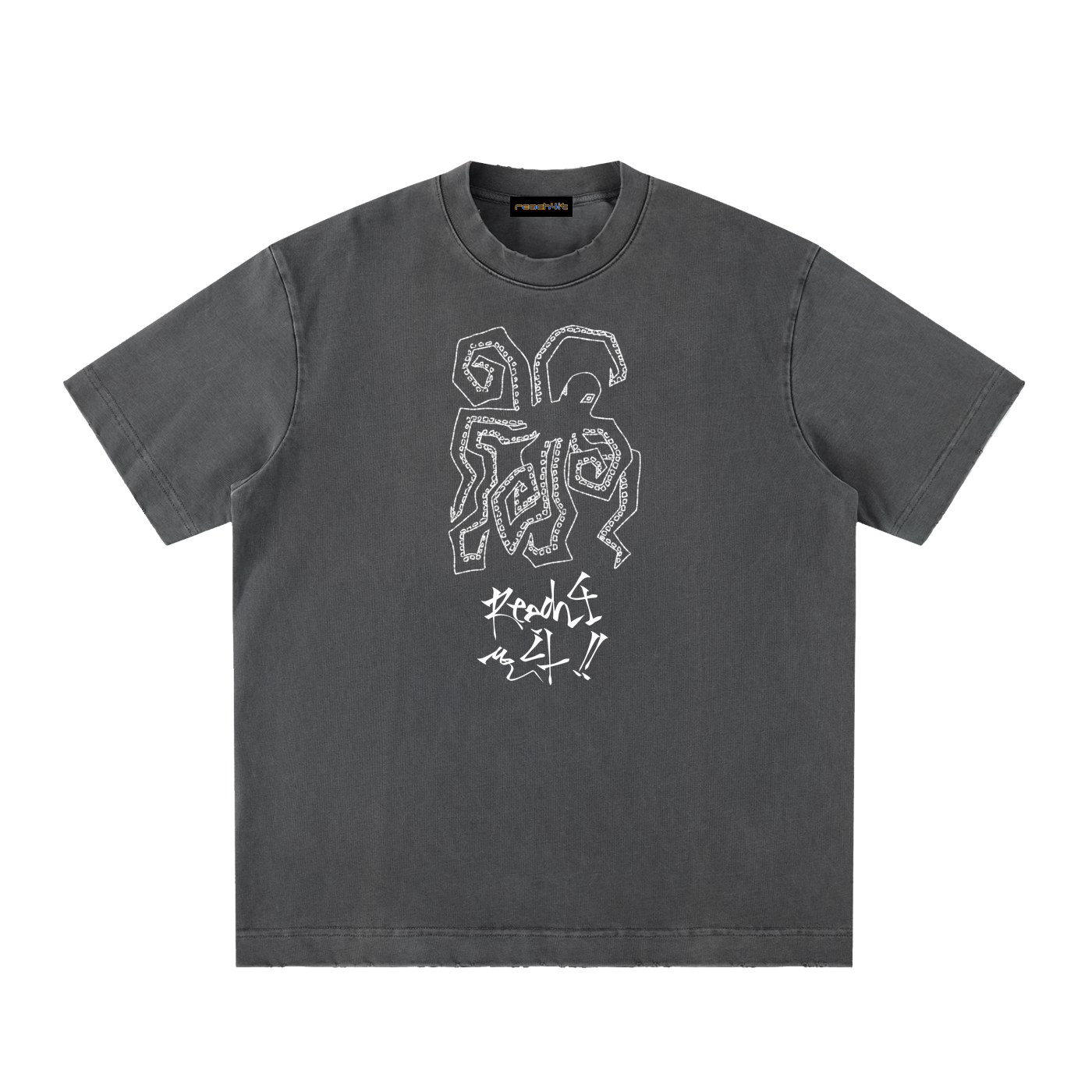 OCTOPUS - Heavyweight Vintage Washed Frayed T-Shirt
