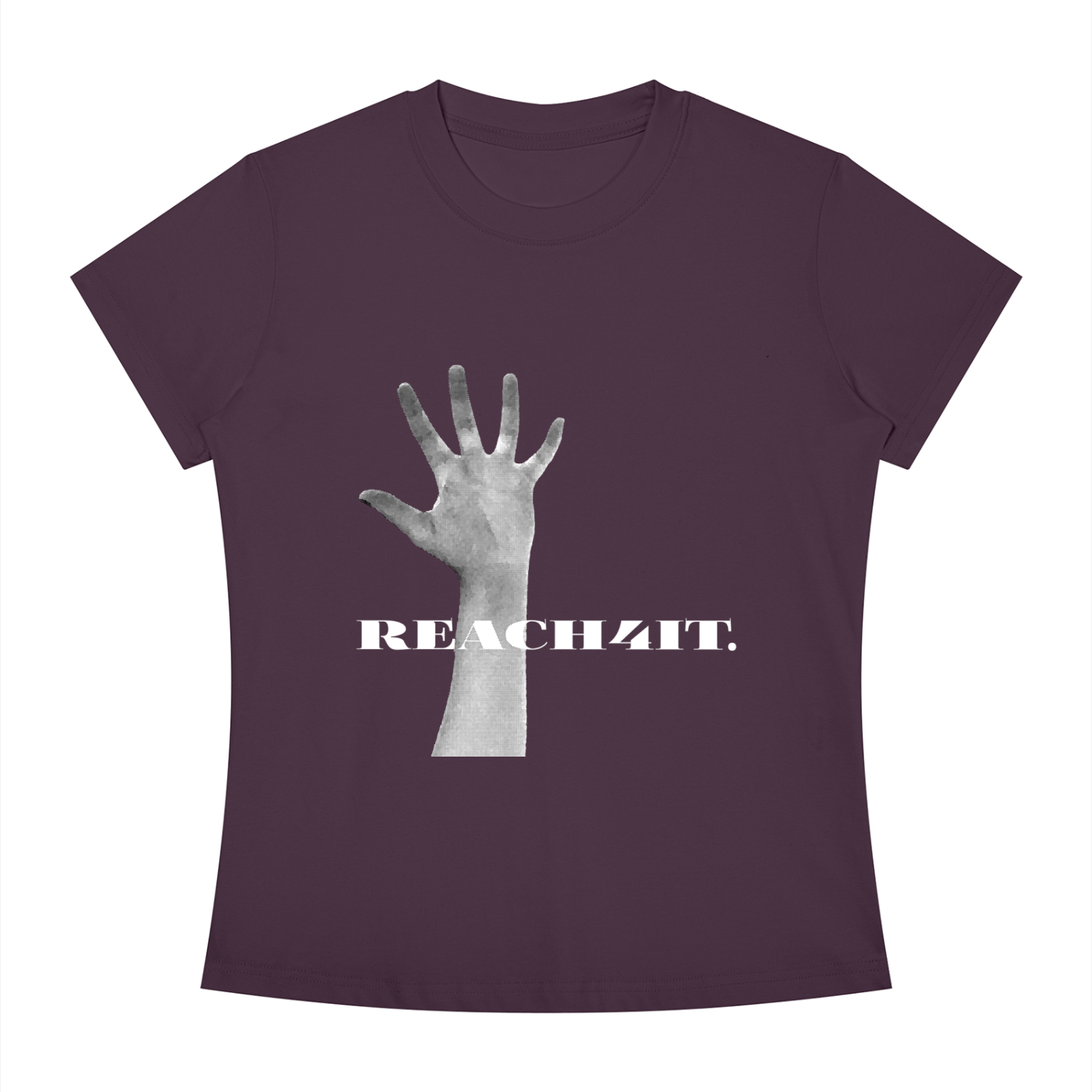 "REACHING" - REACH4IT women's slimfit crew, graphic t