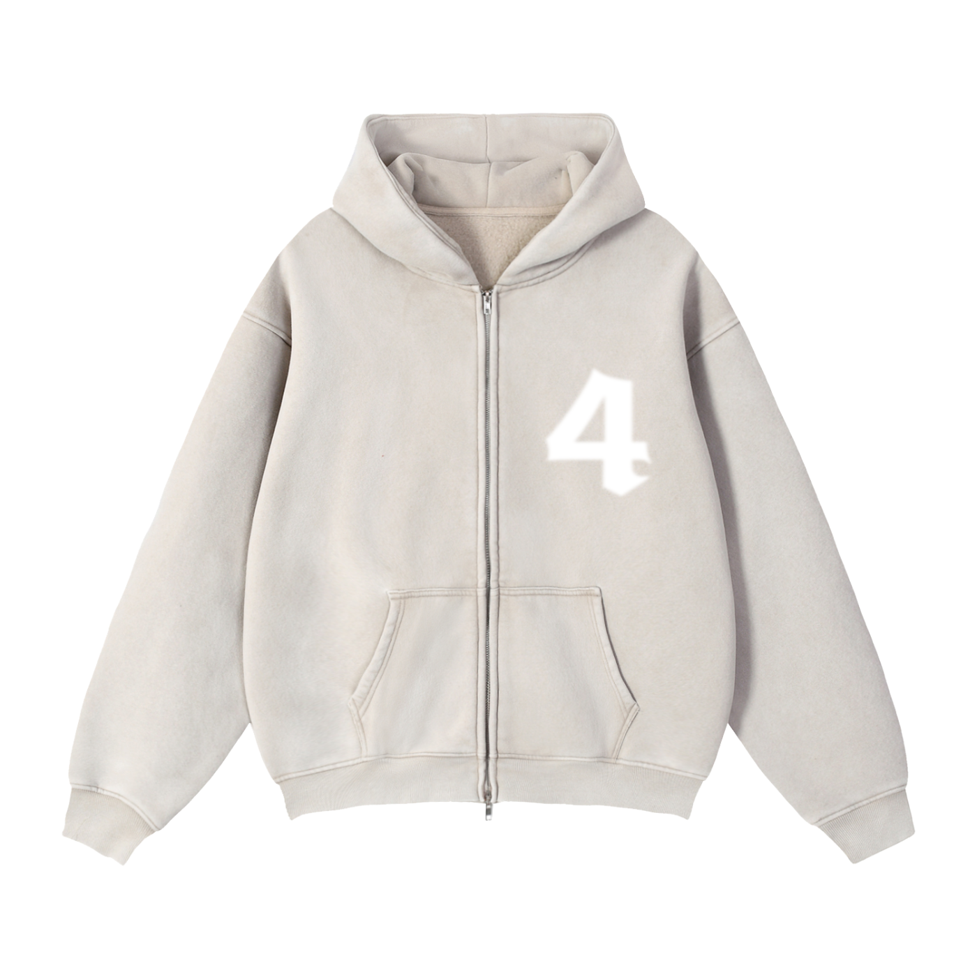 DOPE MONKEY - Zip-Thru Boxy Hoodie