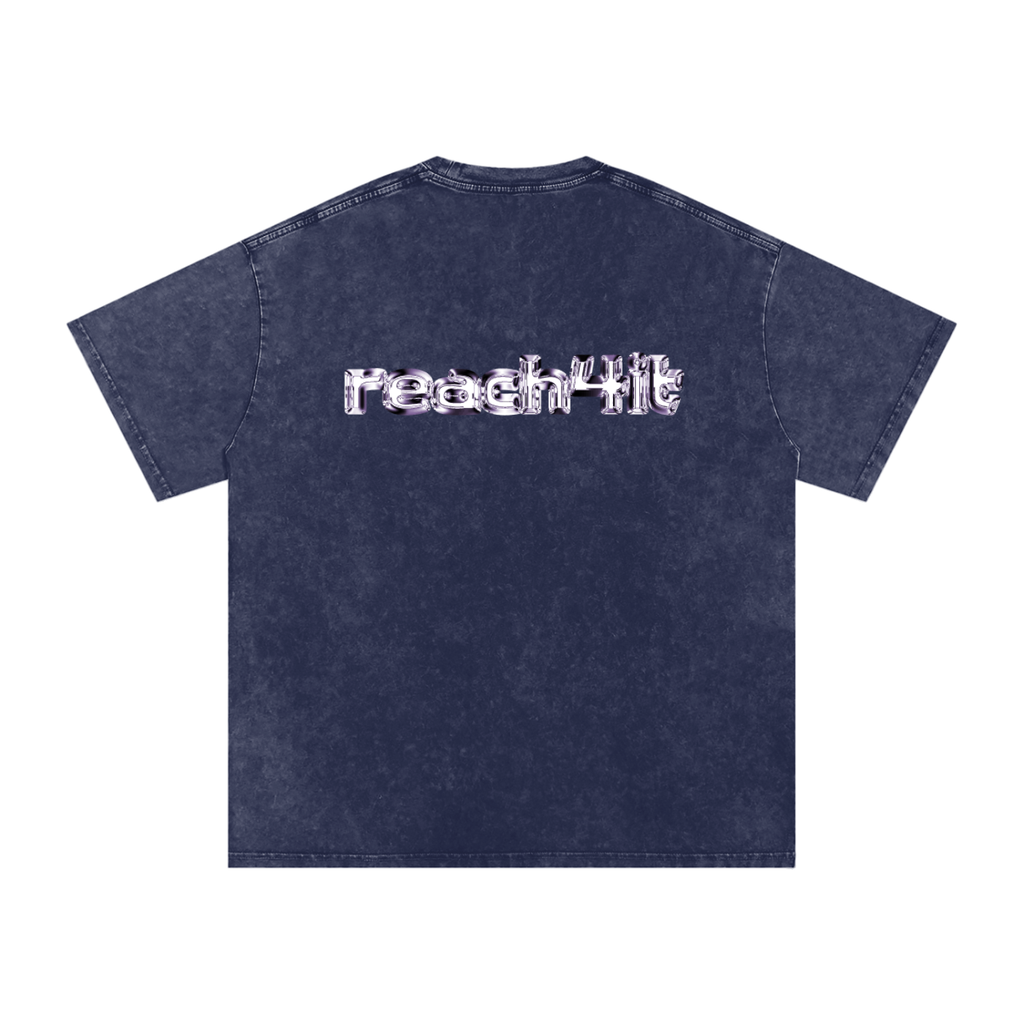 "THE FUTURE AWAITS"- Snow Washed Baggy T-Shirt.