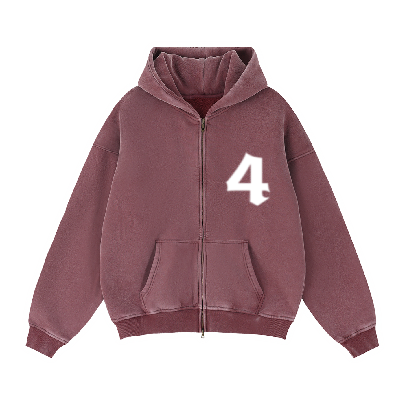 DOPE MONKEY - Zip-Thru Boxy Hoodie