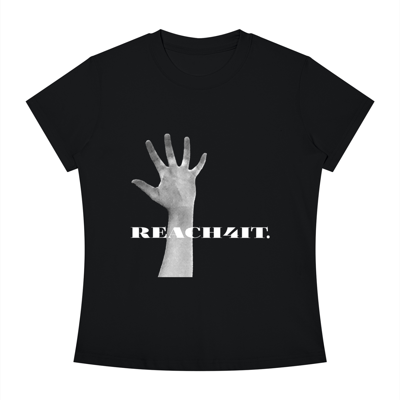 "REACHING" - REACH4IT women's slimfit crew, graphic t