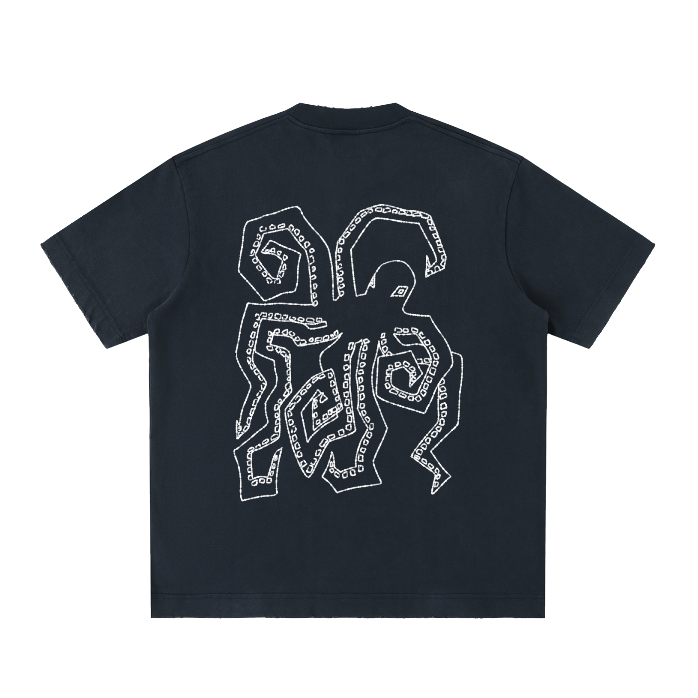 OCTOPUS - Heavyweight Vintage Washed Frayed T-Shirt