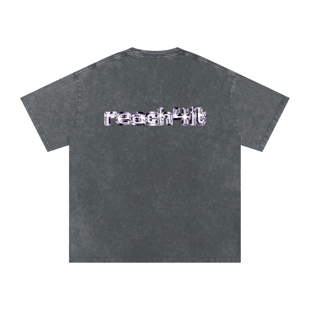 "THE FUTURE AWAITS"- Snow Washed Baggy T-Shirt.