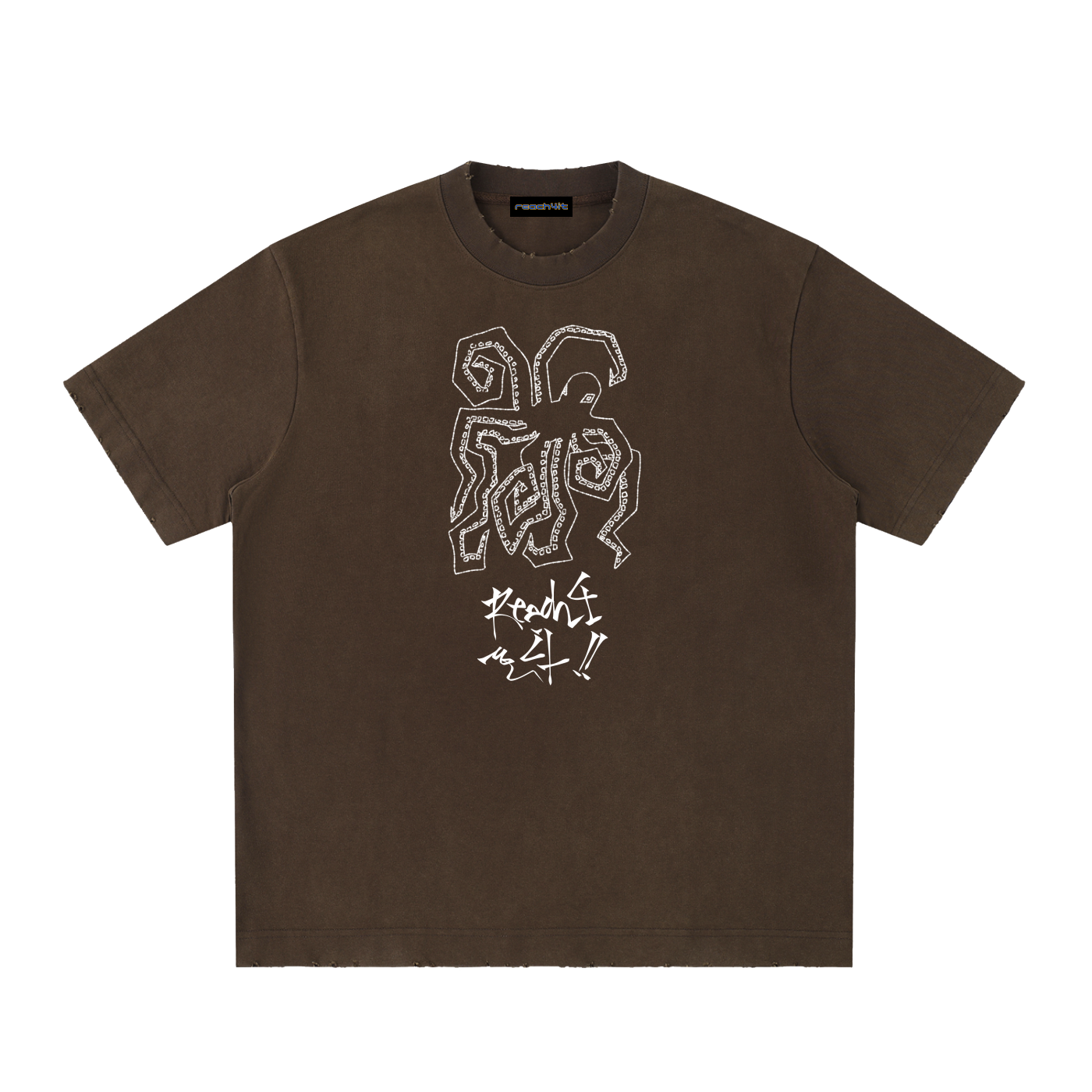 OCTOPUS - Heavyweight Vintage Washed Frayed T-Shirt