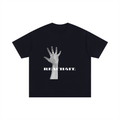 Black Boxy Fit. Statement T-shirt - "REACHING"