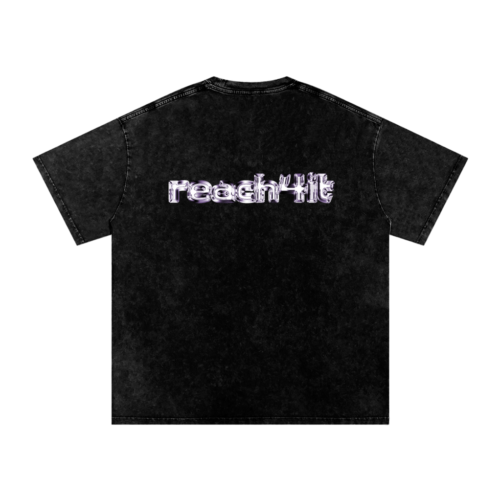 "THE FUTURE AWAITS"- Snow Washed Baggy T-Shirt.