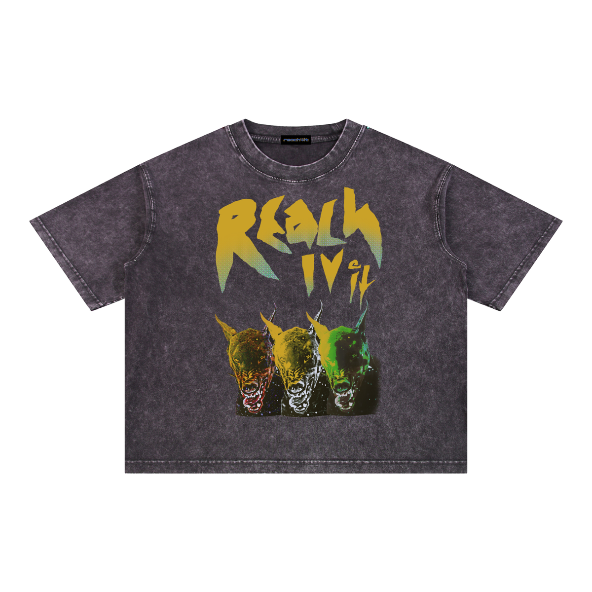 "FERAL" Snow wash T