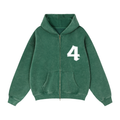 DOPE MONKEY - Zip-Thru Boxy Hoodie