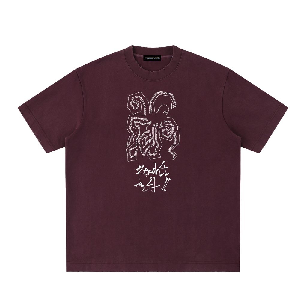 OCTOPUS - Heavyweight Vintage Washed Frayed T-Shirt