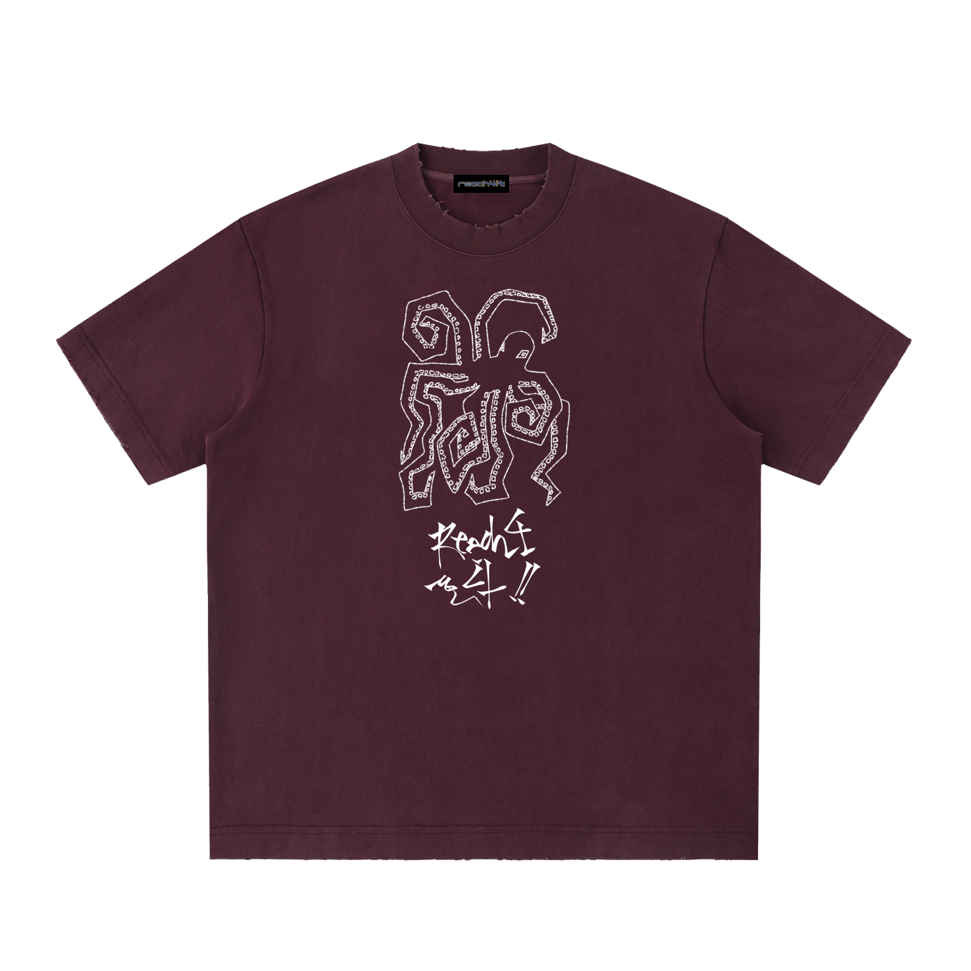 OCTOPUS - Heavyweight Vintage Washed Frayed T-Shirt
