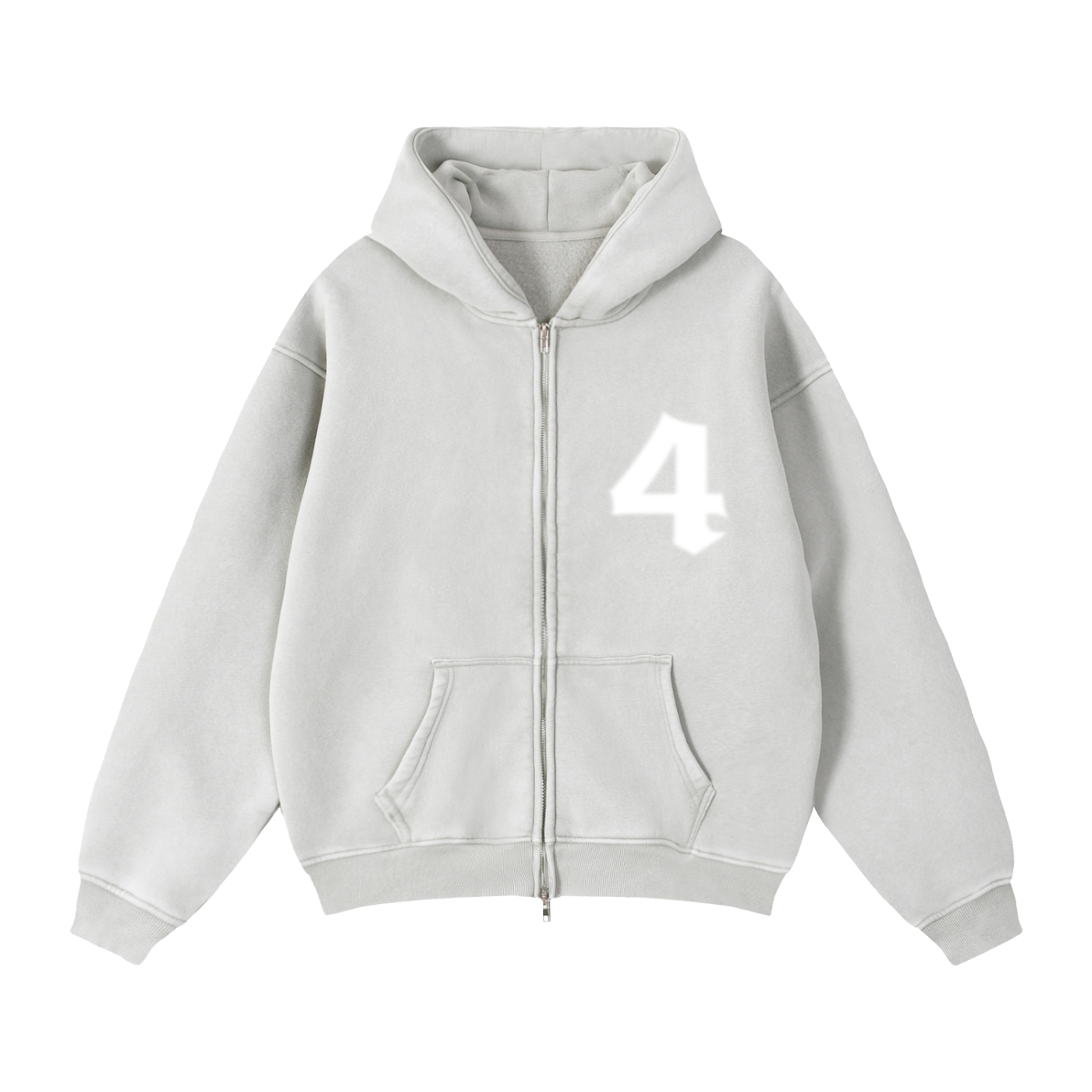 DOPE MONKEY - Zip-Thru Boxy Hoodie