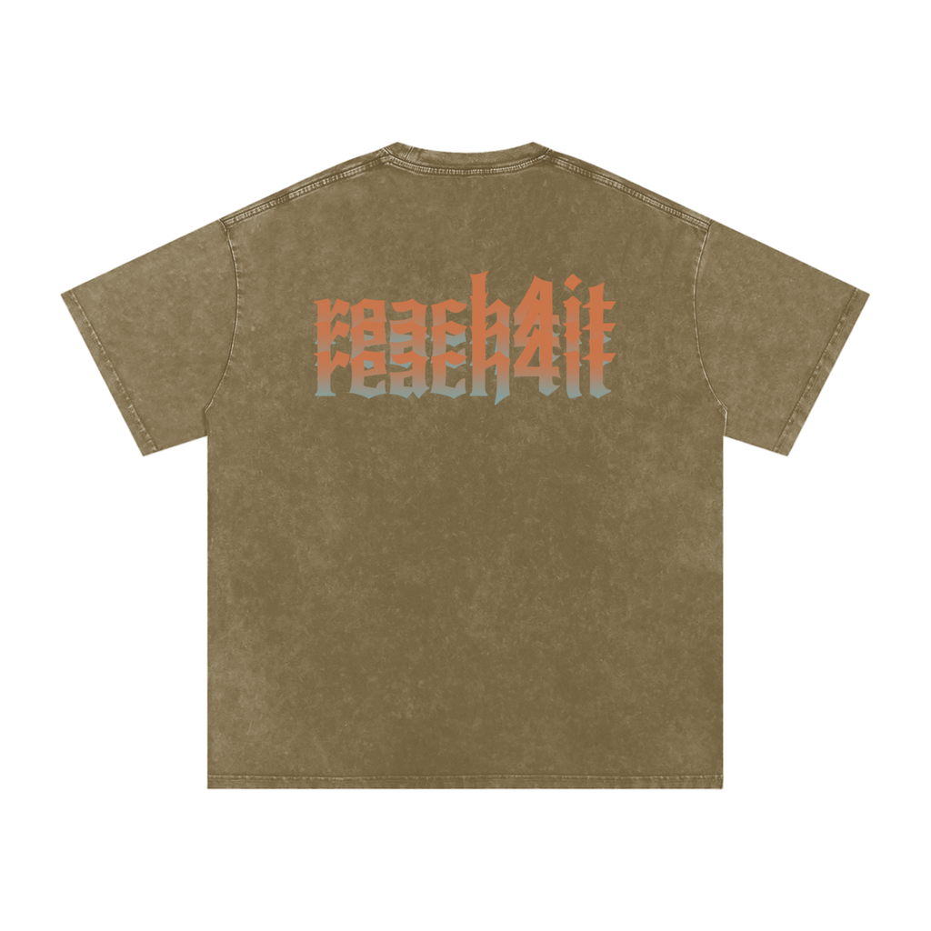REACH4IT OMBRE TIGER SHIRT - Snow Washed T-Shirt