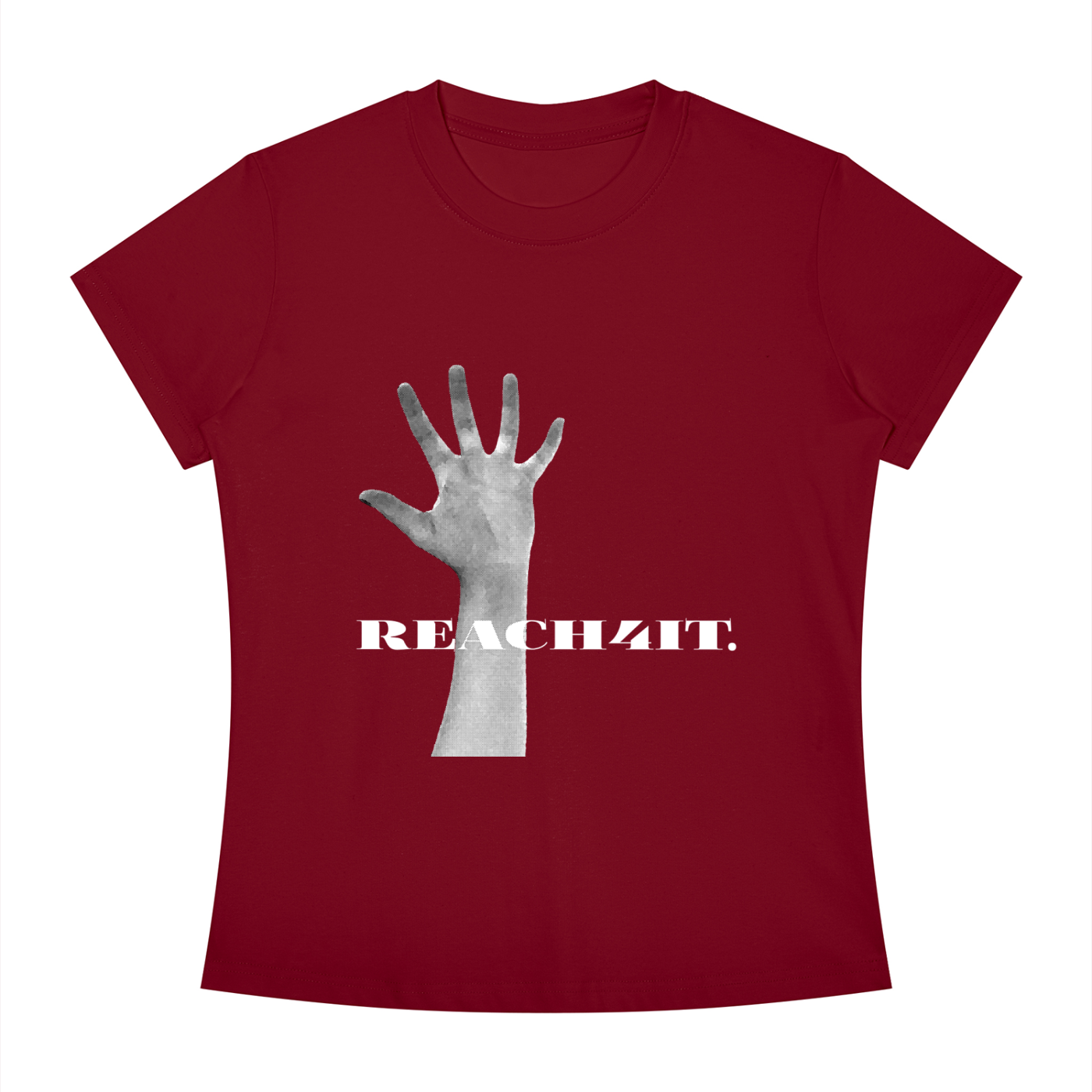 "REACHING" - REACH4IT women's slimfit crew, graphic t