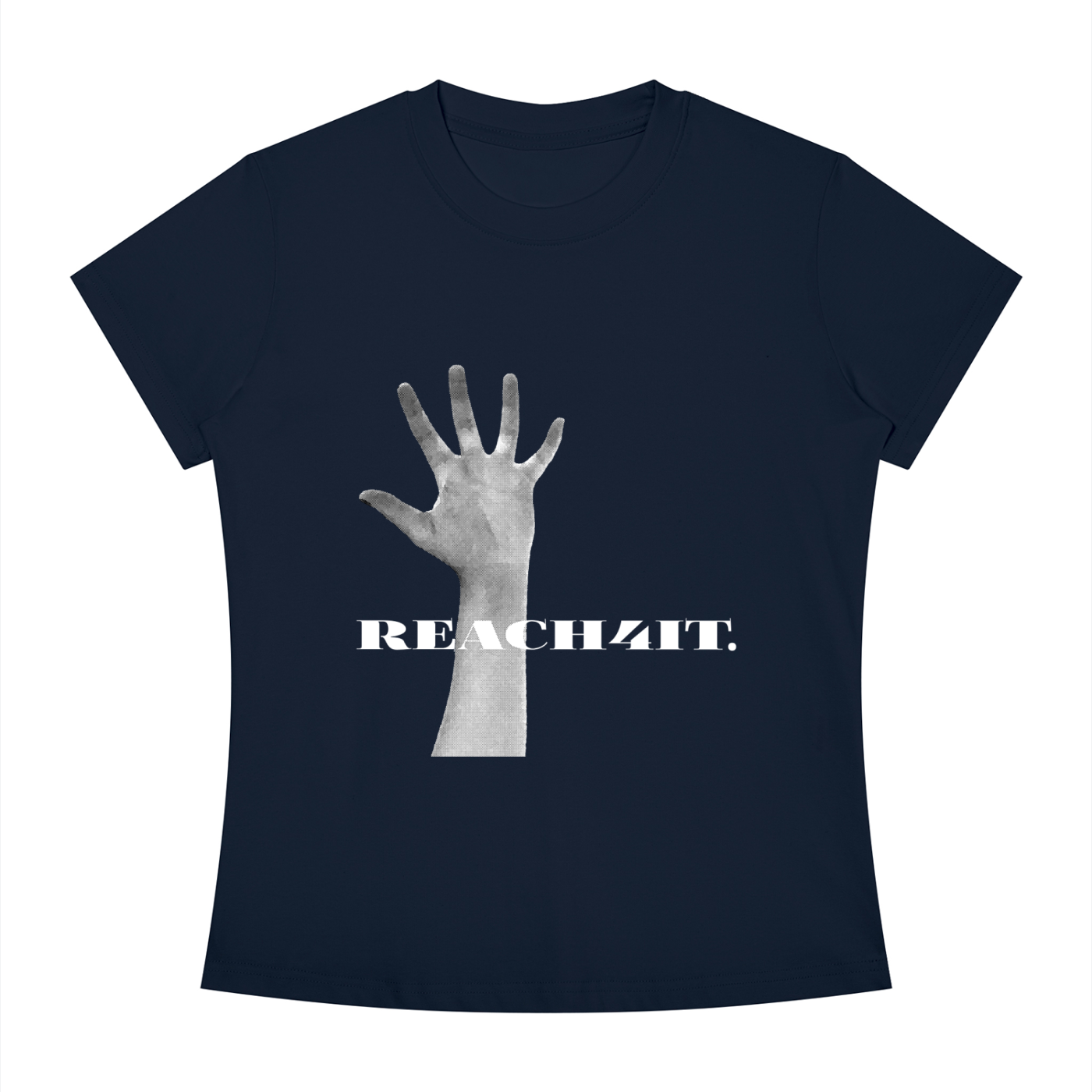 "REACHING" - REACH4IT women's slimfit crew, graphic t