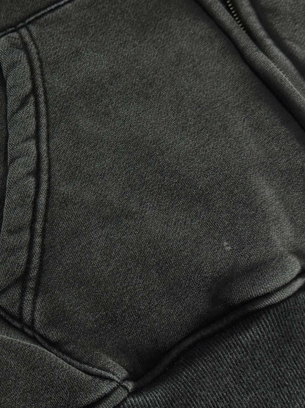 "BLURRED VISION" - REACH4IT Snow Washed Zip-Thru Fleece Hoodie