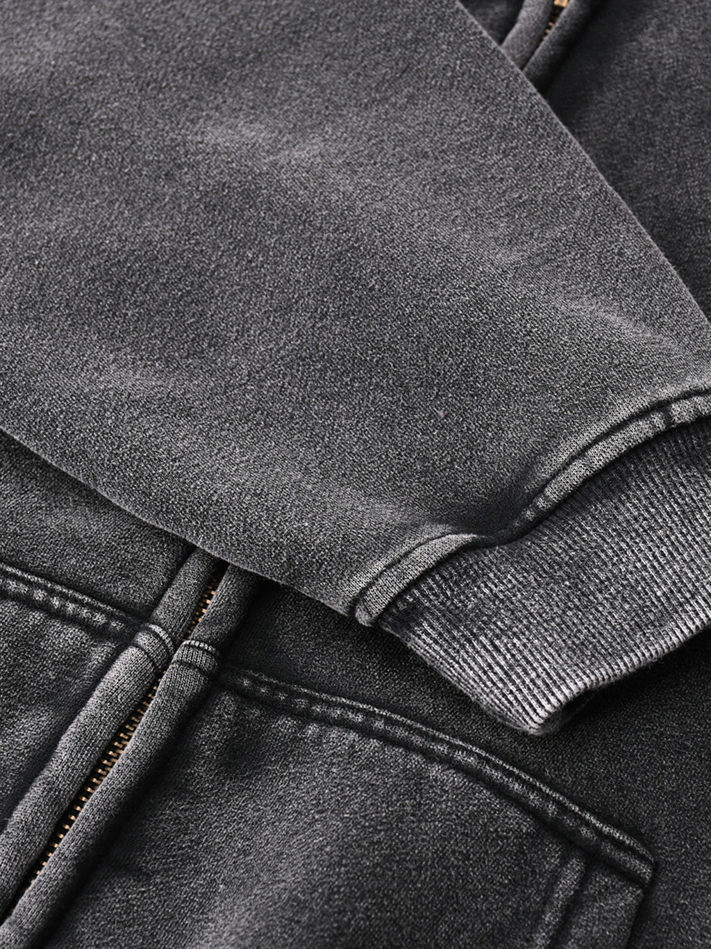 DOPE MONKEY - Zip-Thru Boxy Hoodie