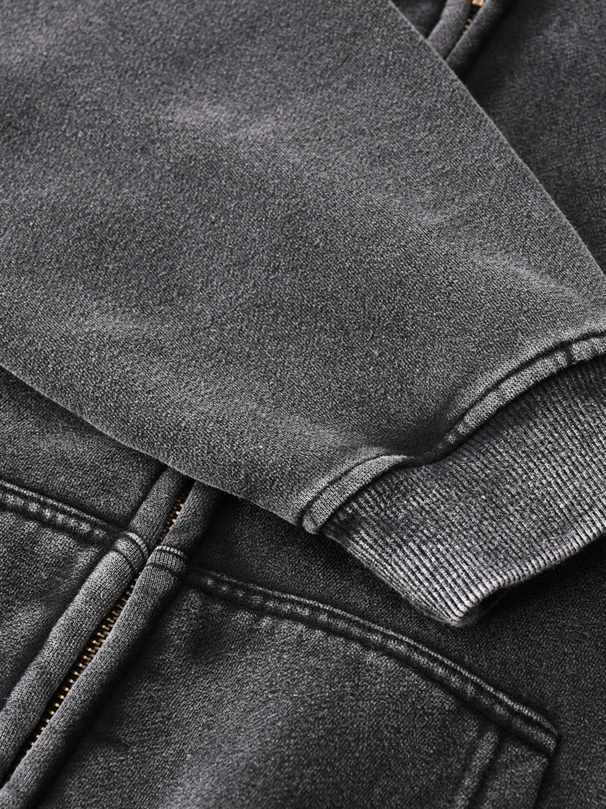 DOPE MONKEY - Zip-Thru Boxy Hoodie